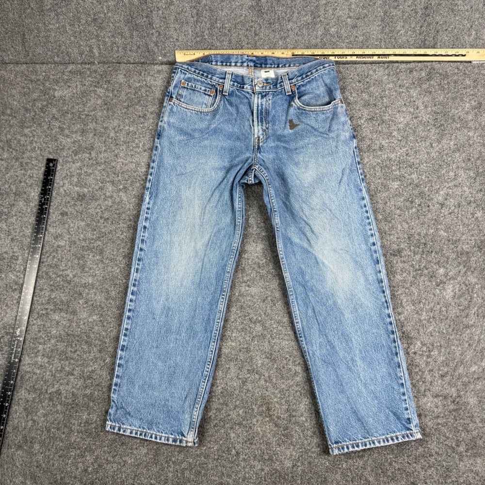 Levi's Jeans Mens 33x28 Blue 550 Relaxed Fit Husky Denim‎ Medium Wash Cotton